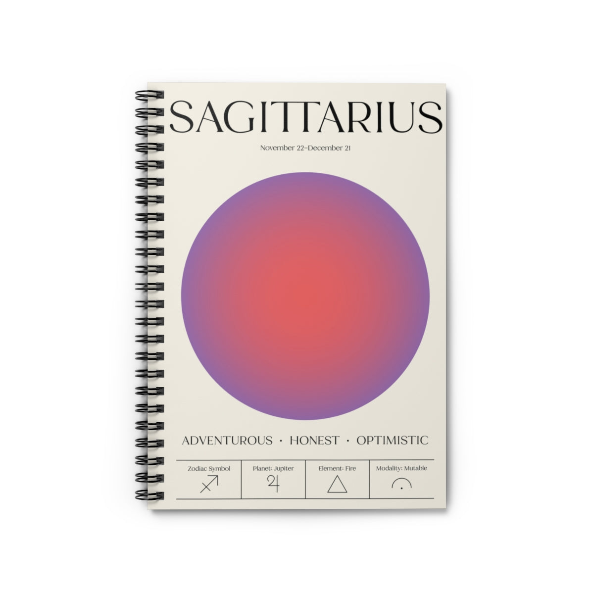 Spiral Notebook - Aura Art - SAGITTARIUS