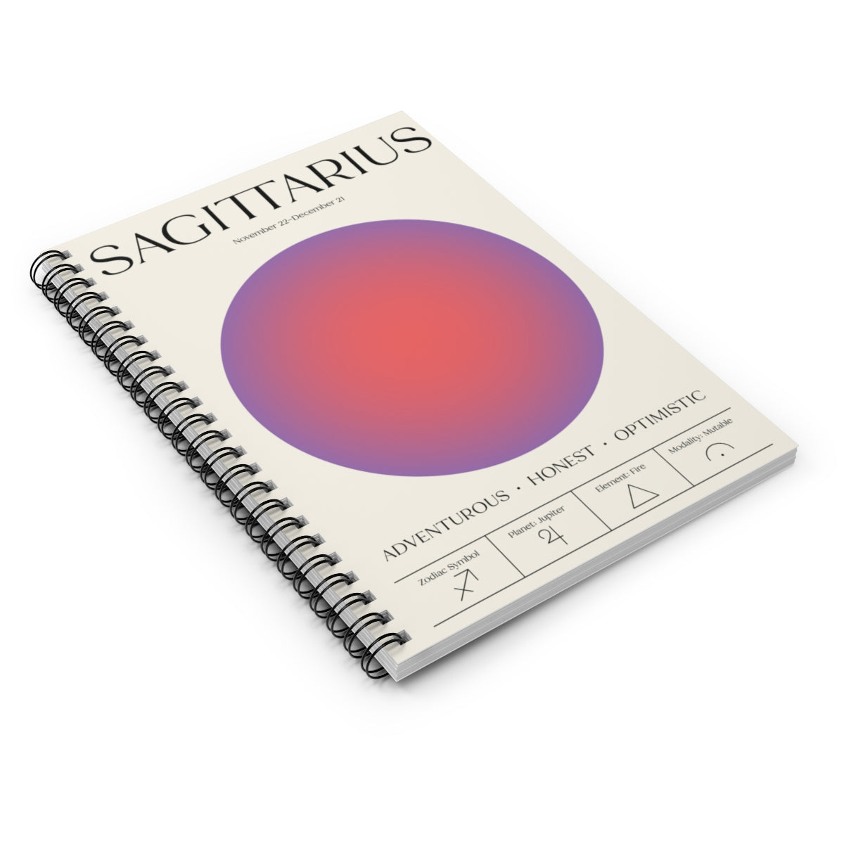 Spiral Notebook - Aura Art - SAGITTARIUS