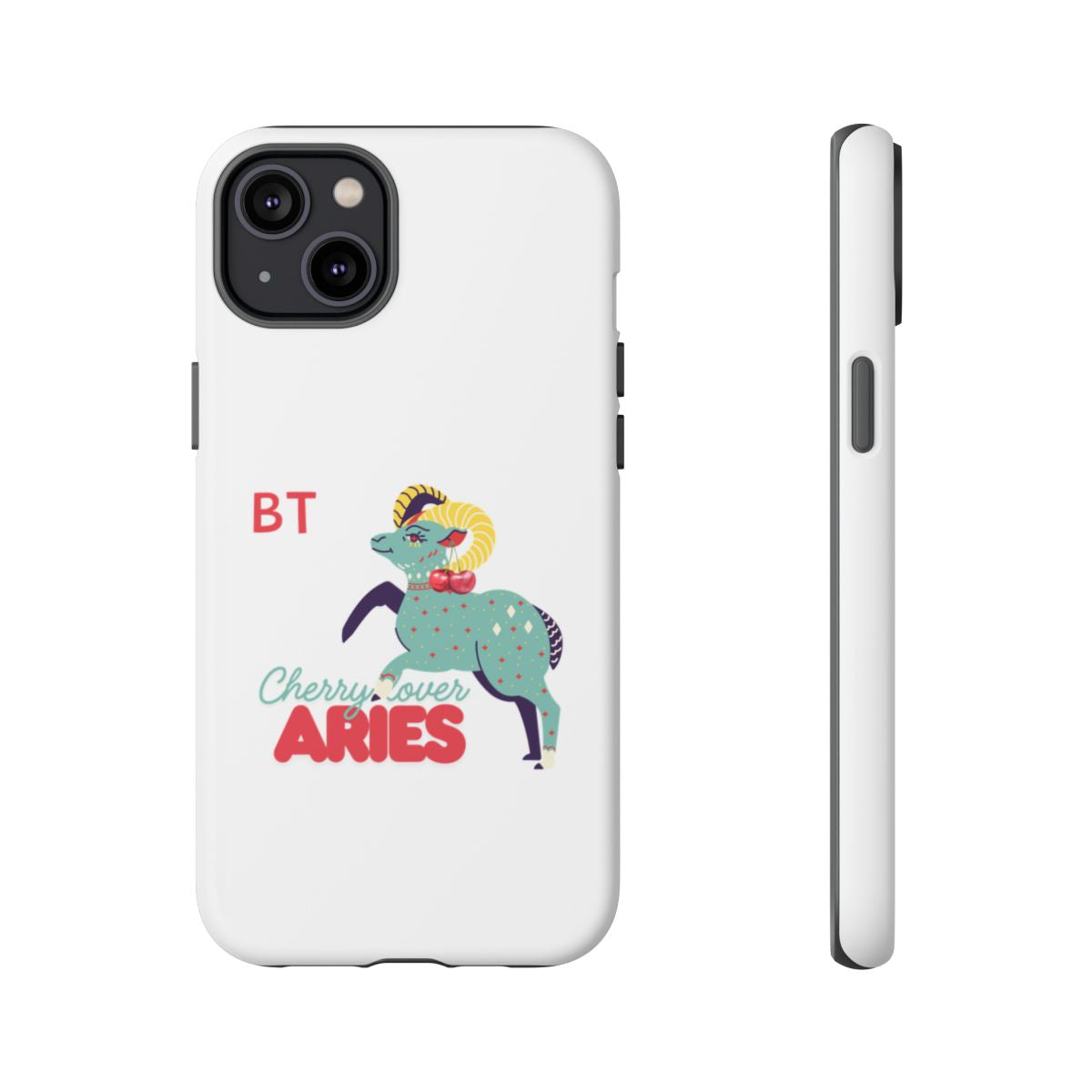 Cherry Lover Zodiac Phone Case - ARIES - PERSONALIZED