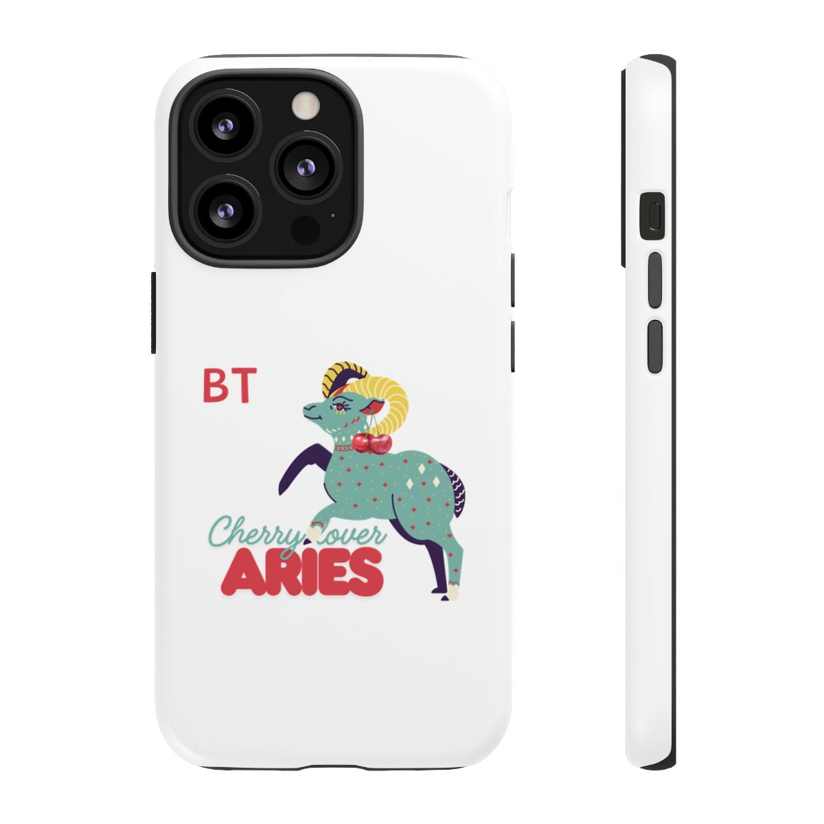 Cherry Lover Zodiac Phone Case - ARIES - PERSONALIZED