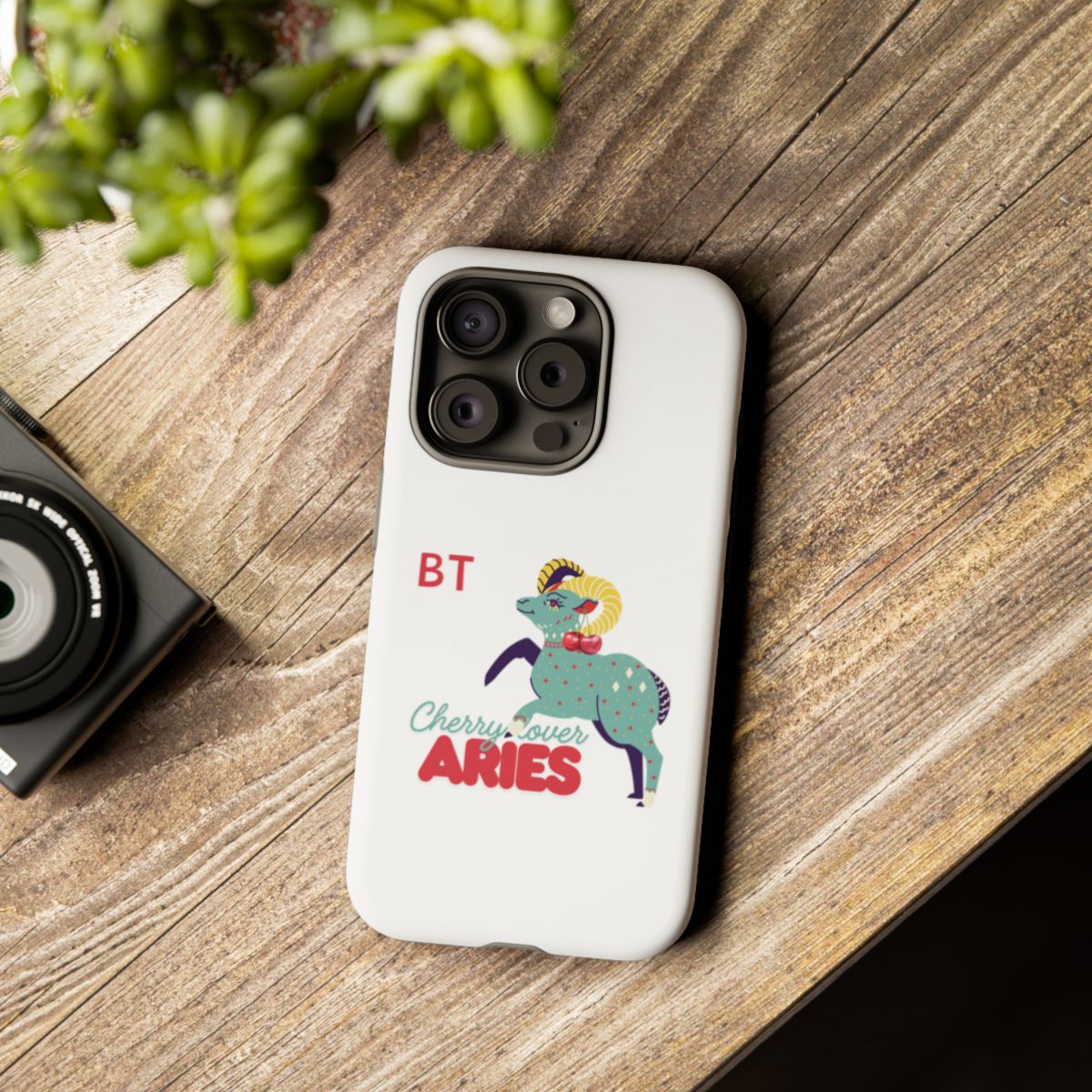 Cherry Lover Zodiac Phone Case - ARIES - PERSONALIZED