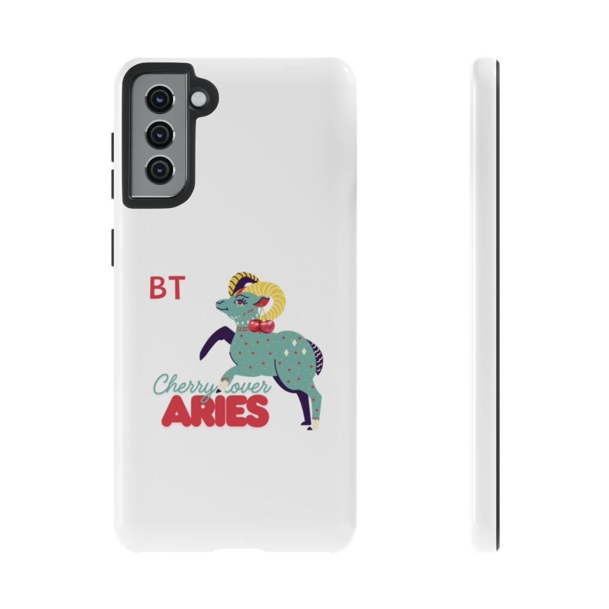 Cherry Lover Zodiac Phone Case - ARIES - PERSONALIZED