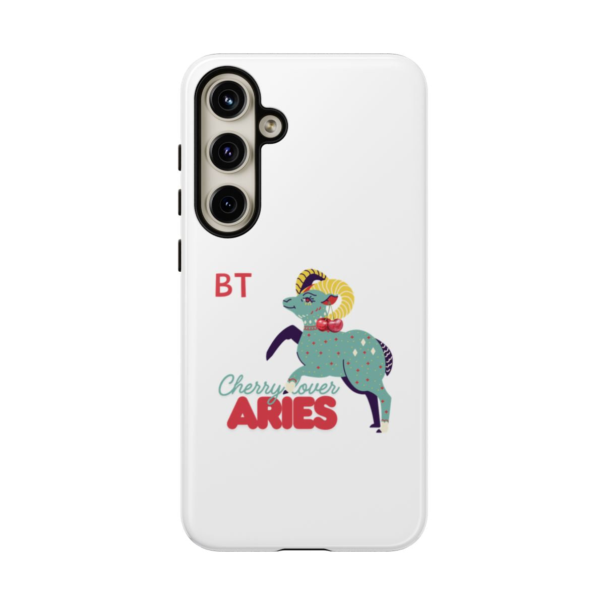 Cherry Lover Zodiac Phone Case - ARIES - PERSONALIZED