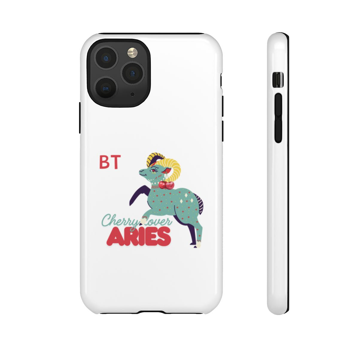 Cherry Lover Zodiac Phone Case - ARIES - PERSONALIZED