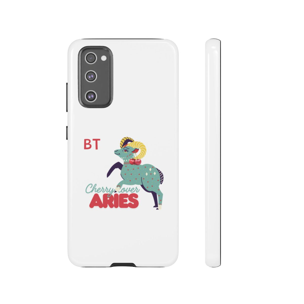 Cherry Lover Zodiac Phone Case - ARIES - PERSONALIZED