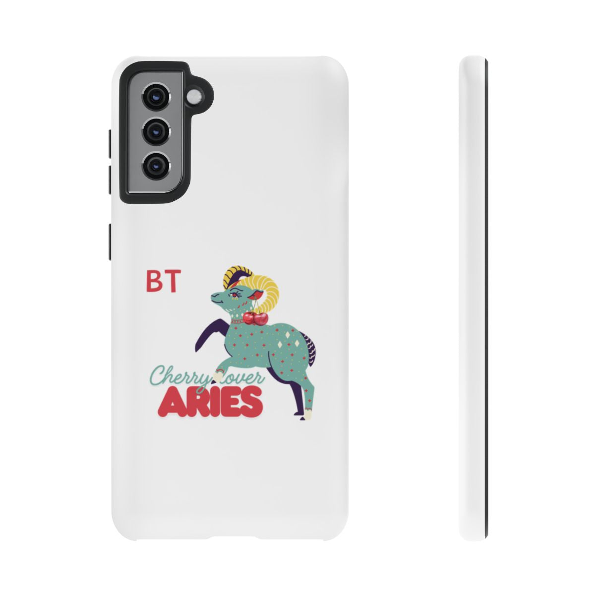 Cherry Lover Zodiac Phone Case - ARIES - PERSONALIZED