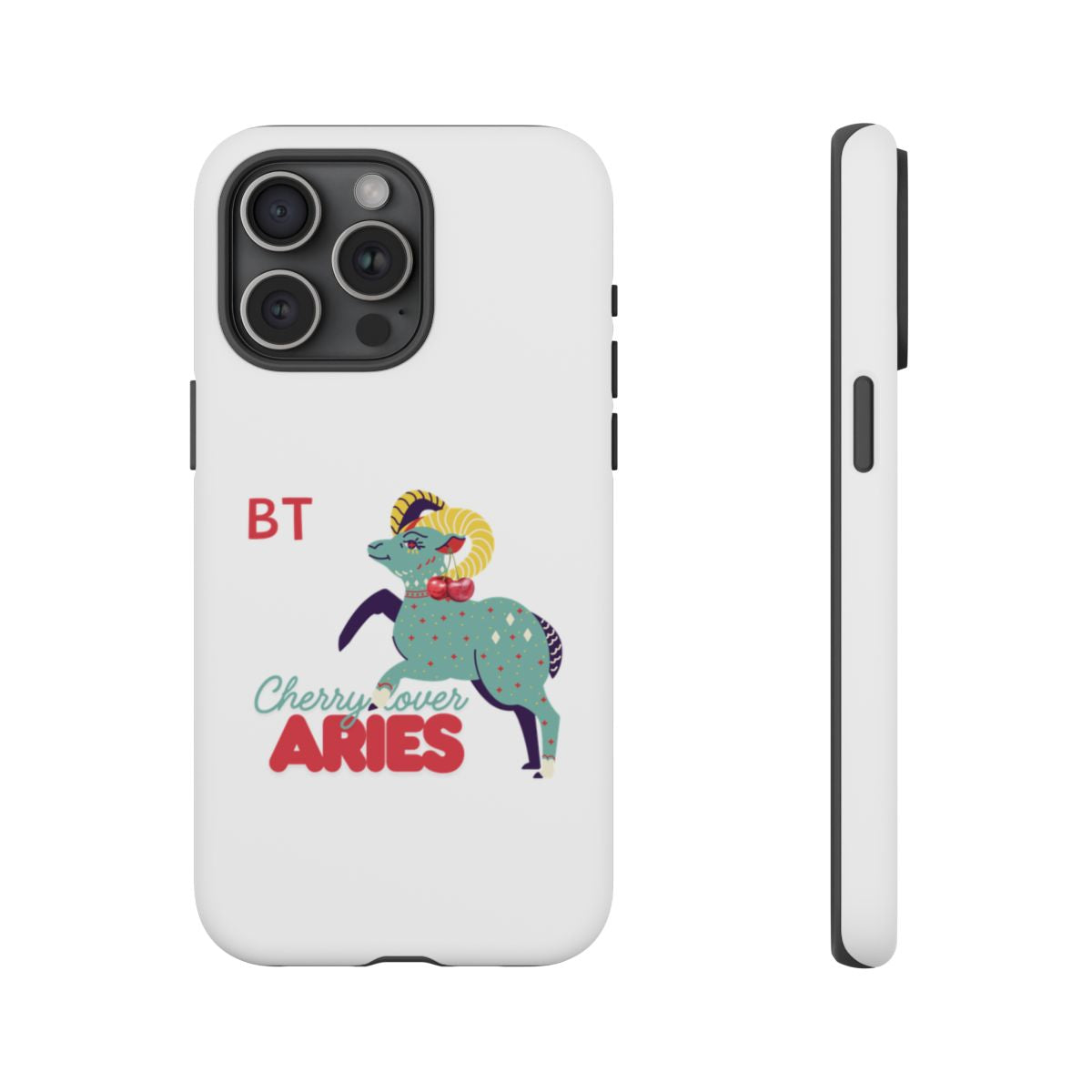 Cherry Lover Zodiac Phone Case - ARIES - PERSONALIZED