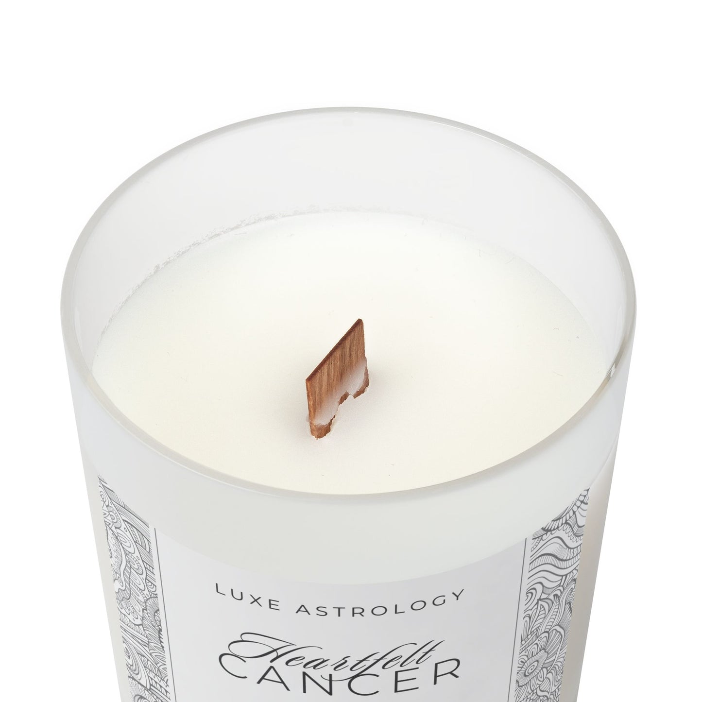 Frosted Glass Candle – Personalised Funny Candle (CANCER) - 11oz, 312g