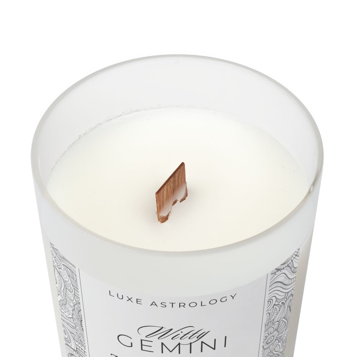 Frosted Glass Candle, Funny Candle (GEMINI) - 11oz, 312g