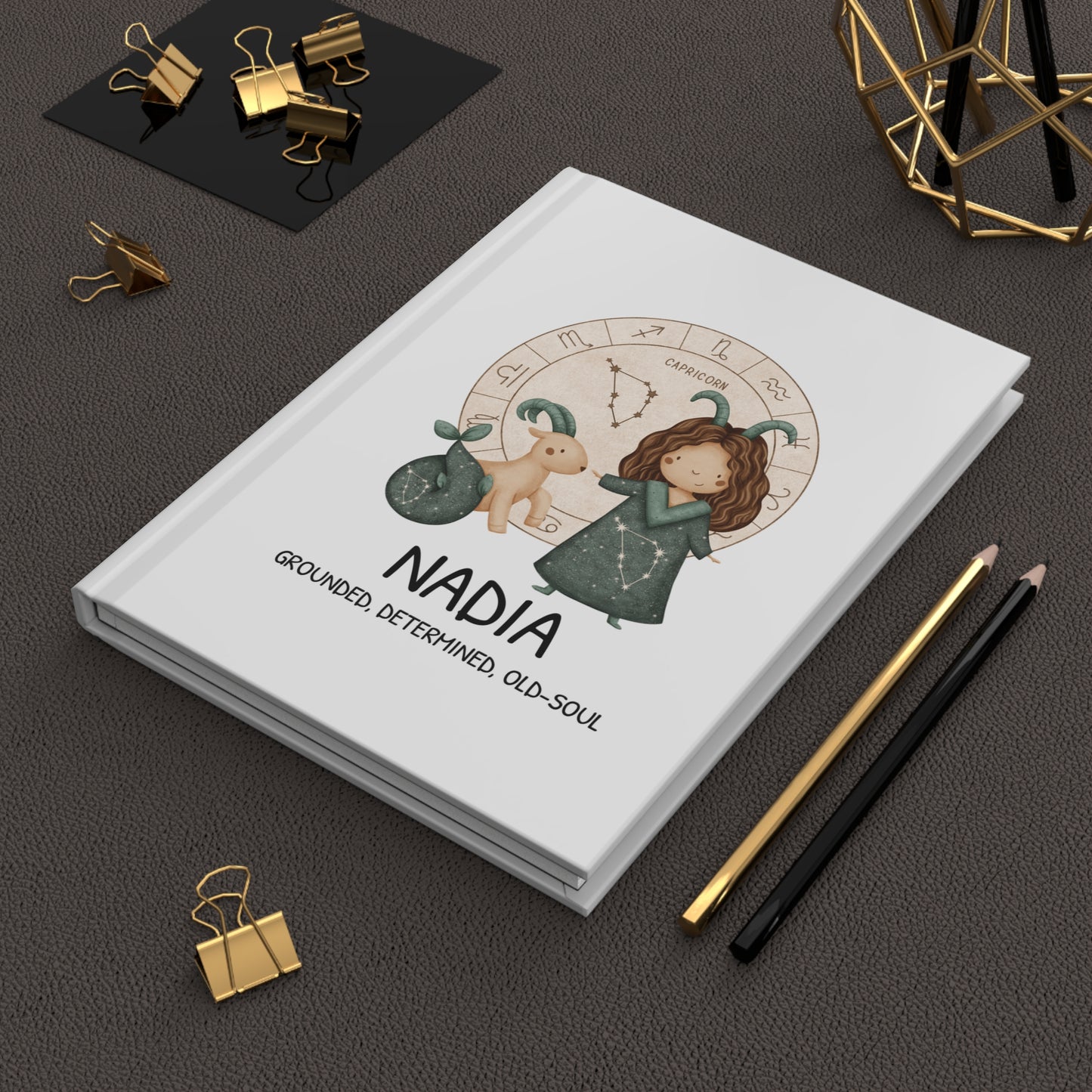Personalized Journal for GIRLS - CAPRICORN