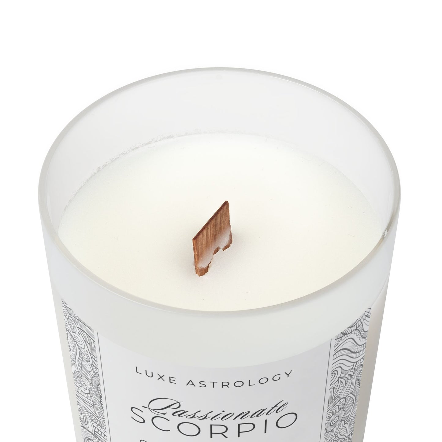 Frosted Glass Candle – Personalised Funny Candle (SCORPIO) - 11oz, 312g