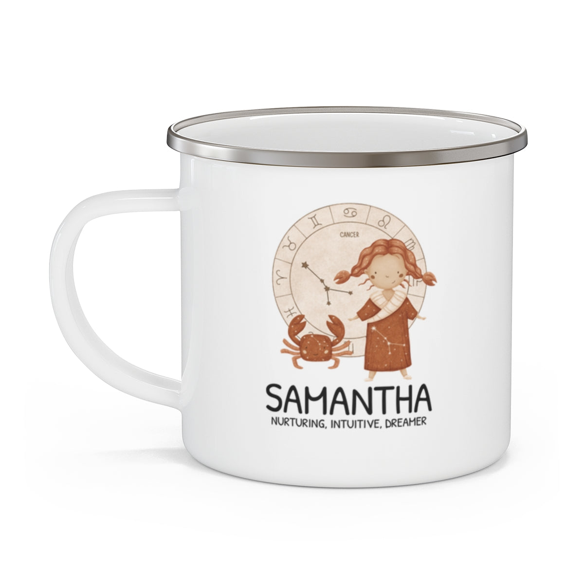 Personalised Kids Mug - Zodiac sign - CANCER GIRL 12oz, 355ml