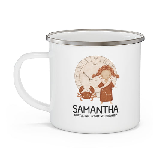 Personalised Kids Mug - Zodiac sign - CANCER GIRL 12oz, 355ml