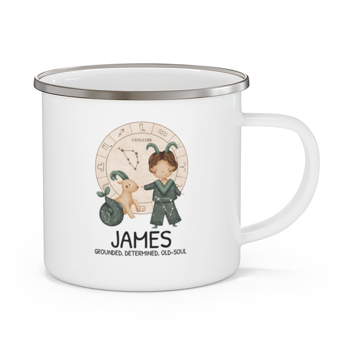 Personalised Kids Mug - Zodiac sign - CAPRICORN BOY 12oz, 355ml