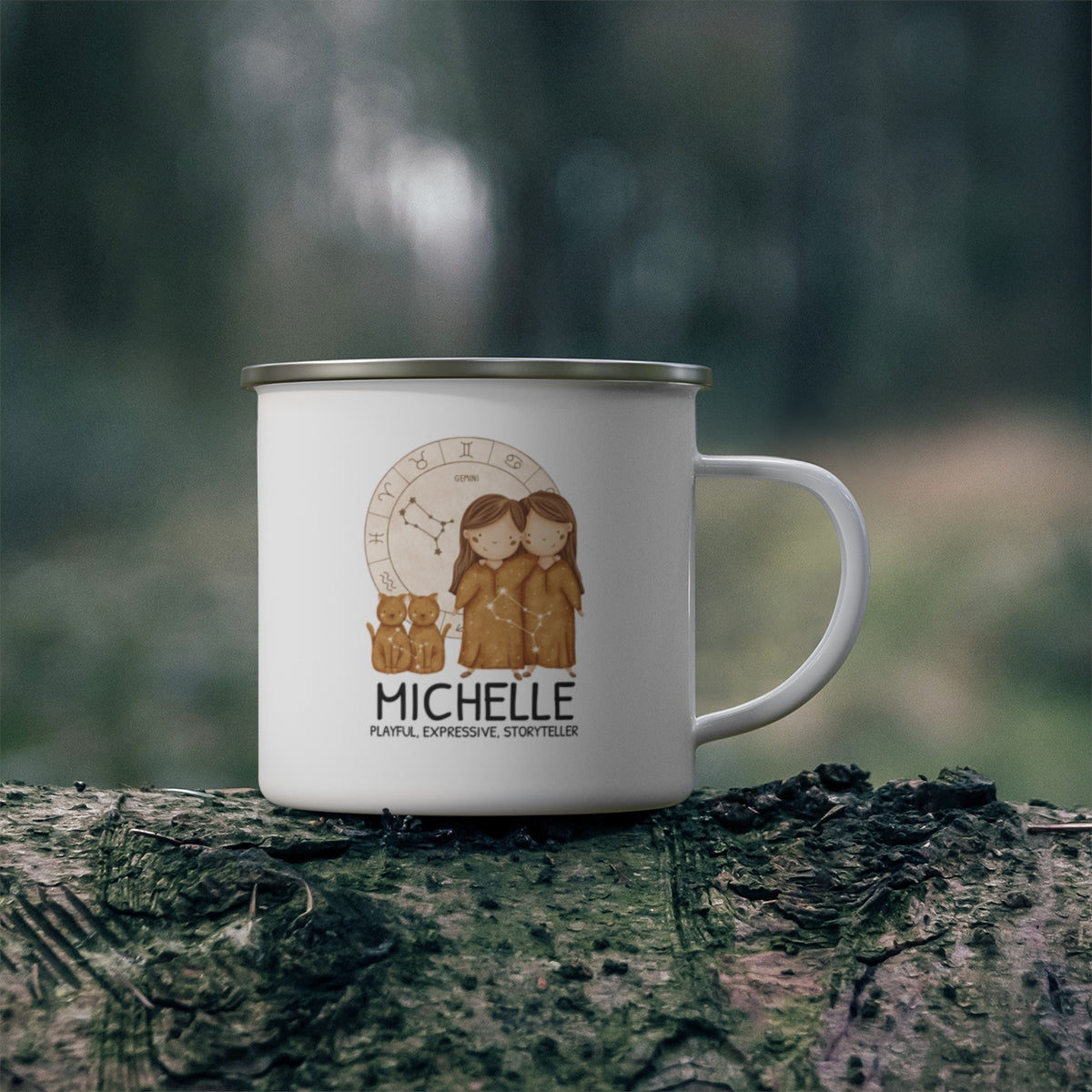 Personalised Kids Mug - Zodiac sign - GEMINI GIRL 12oz, 355ml