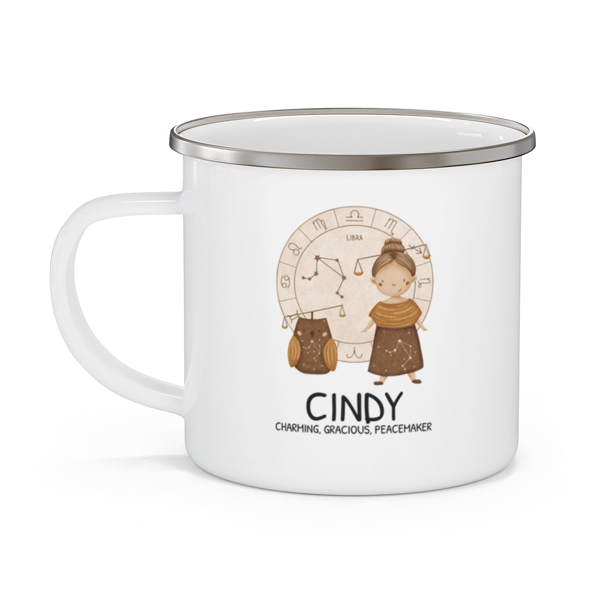 Personalised Kids Mug - Zodiac sign - LIBRA GIRL 12oz, 355ml