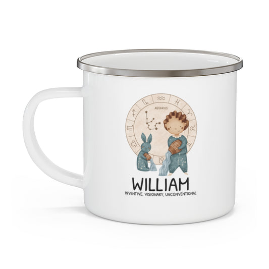 Personalised Kids Mug - Zodiac sign - AQUARIUS BOY 12oz, 355ml