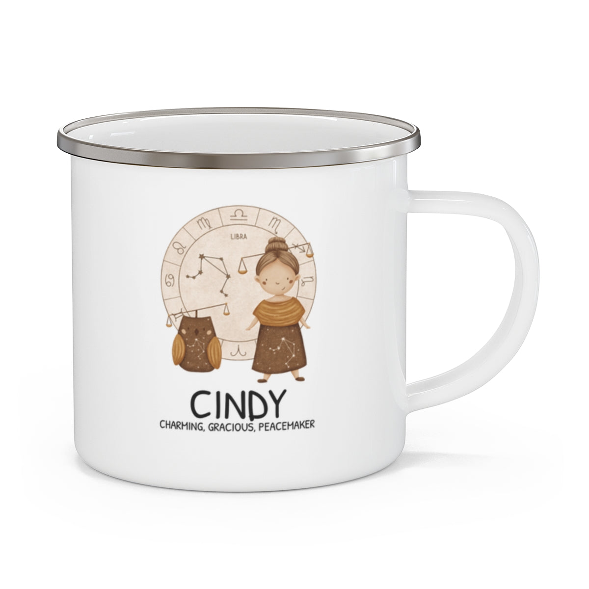 Personalised Kids Mug - Zodiac sign - LIBRA GIRL 12oz, 355ml