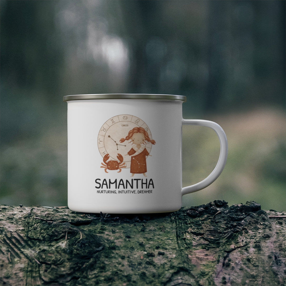Personalised Kids Mug - Zodiac sign - CANCER GIRL 12oz, 355ml