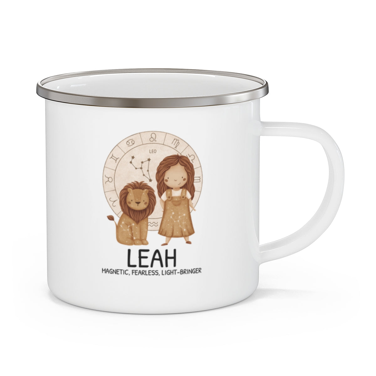 Personalised Kids Mug - Zodiac sign - LEO GIRL 12oz, 355ml