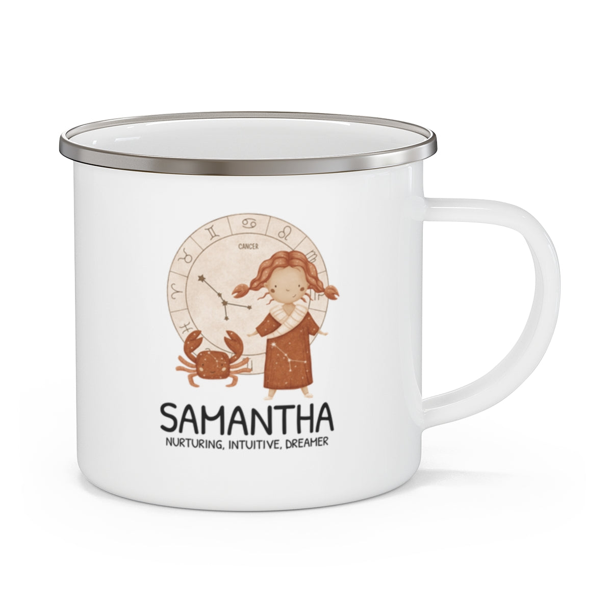 Personalised Kids Mug - Zodiac sign - CANCER GIRL 12oz, 355ml