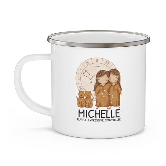 Personalised Kids Mug - Zodiac sign - GEMINI GIRL 12oz, 355ml