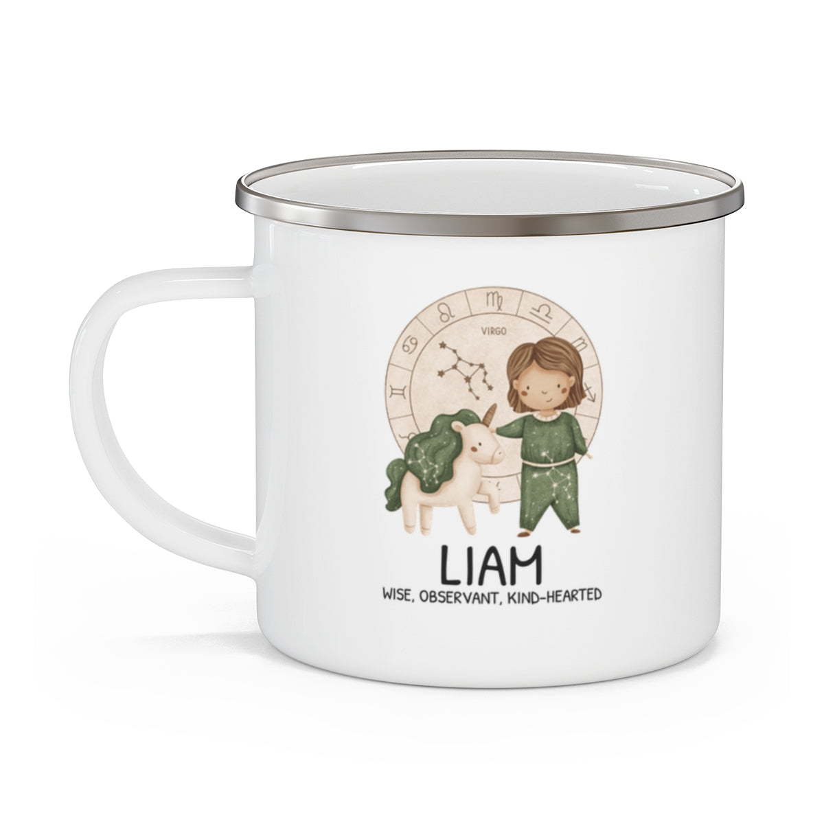 Personalised Kids Mug - Zodiac sign - VIRGO BOY 12oz, 355ml