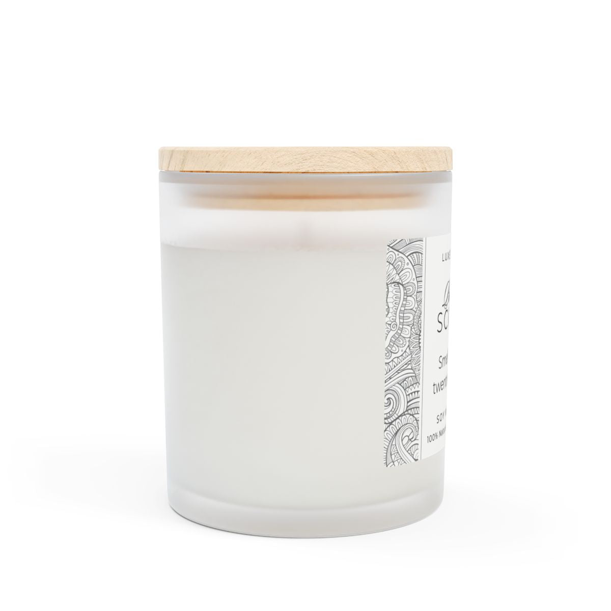 Frosted Glass Candle – Personalised Funny Candle (SCORPIO) - 11oz, 312g