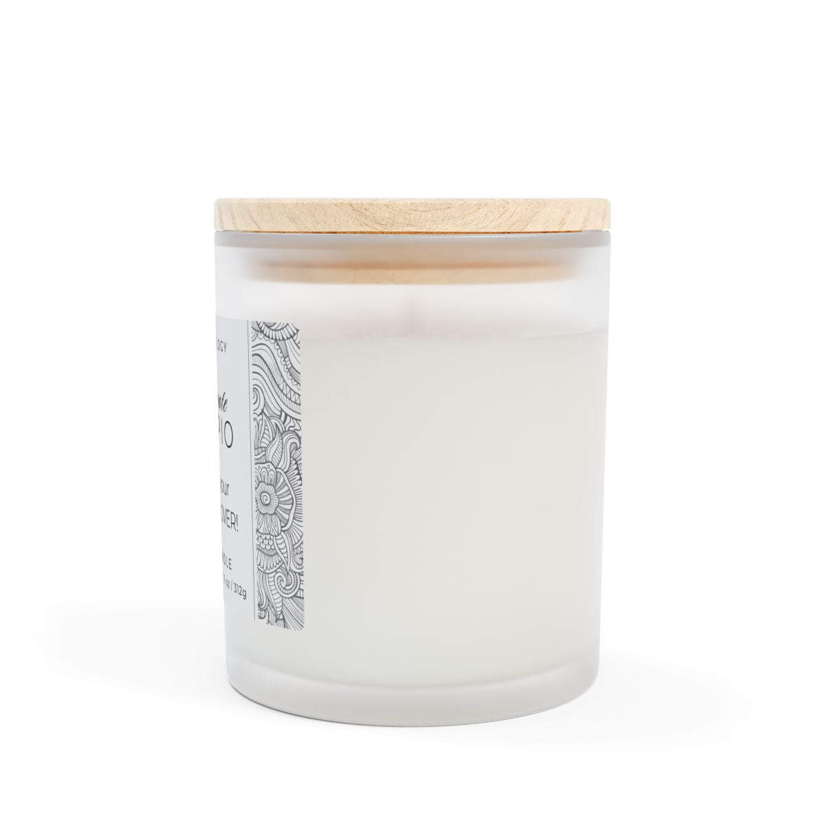 Frosted Glass Candle – Personalised Funny Candle (SCORPIO) - 11oz, 312g