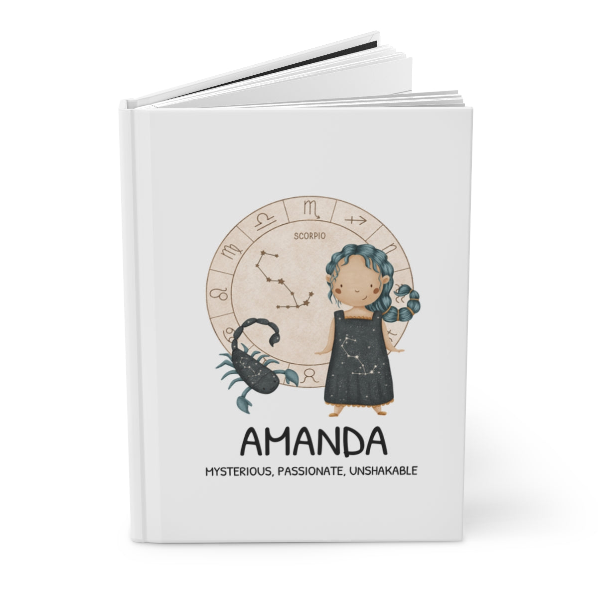 Personalized Journal for GIRLS - SCORPIO