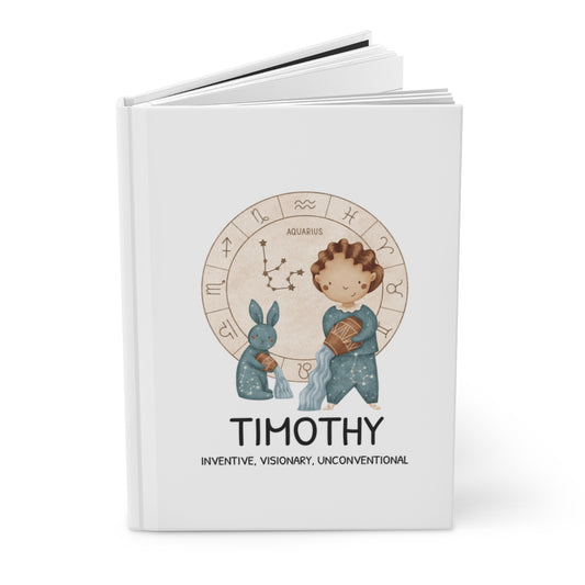 Personalized Journal for BOYS - AQUARIUS