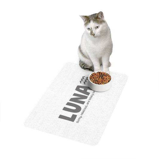Personalized Pet Food Mat, 12x18inch - Zodiac Edition