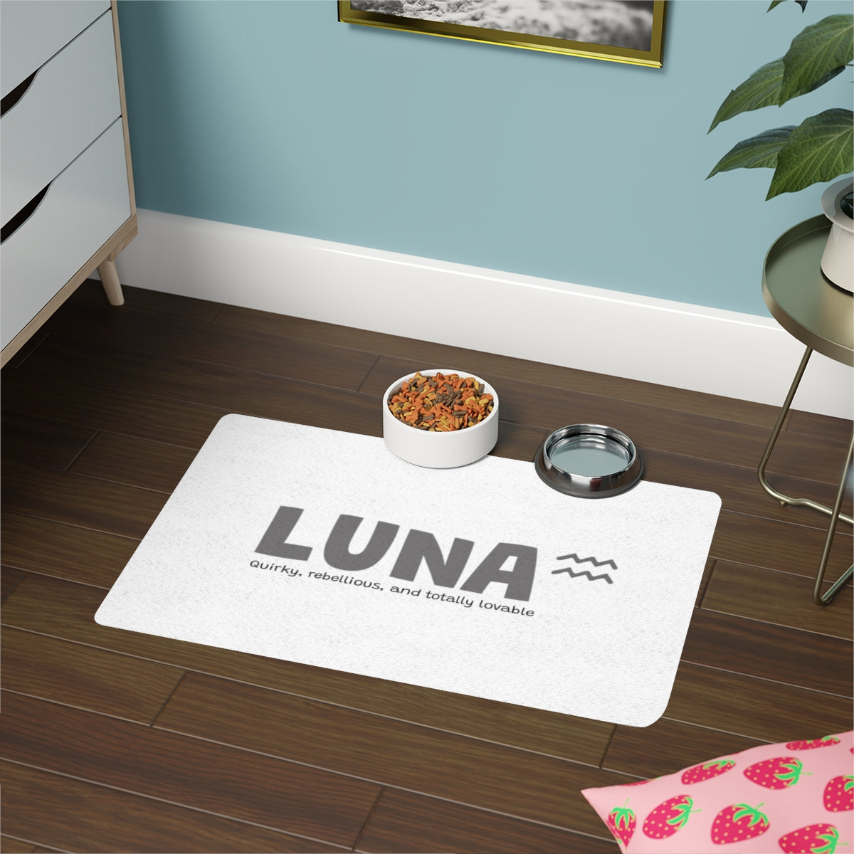Personalized Pet Food Mat, 12x18inch - Zodiac Edition