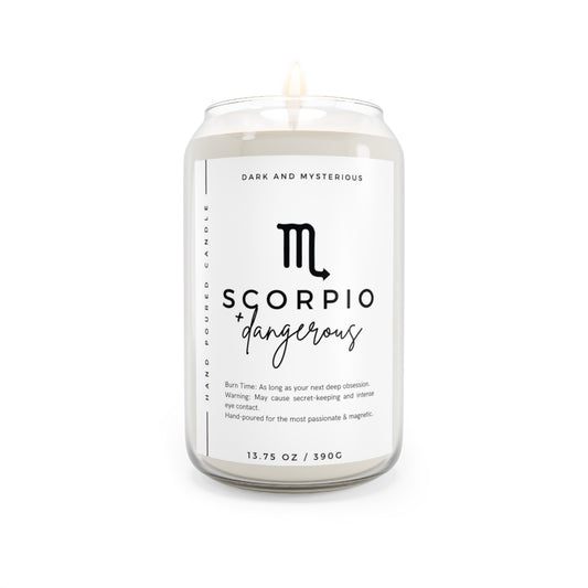 SCORPIO Zodiac Scented Candle, 13.75oz, 390g