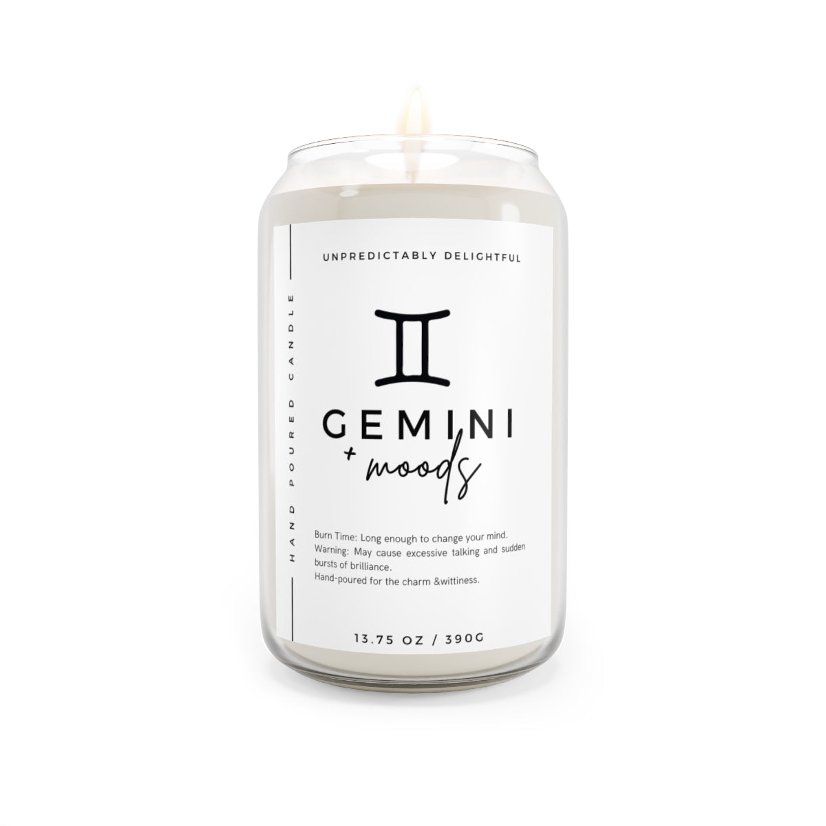 GEMINI Zodiac Scented Candle, 13.75oz, 390g