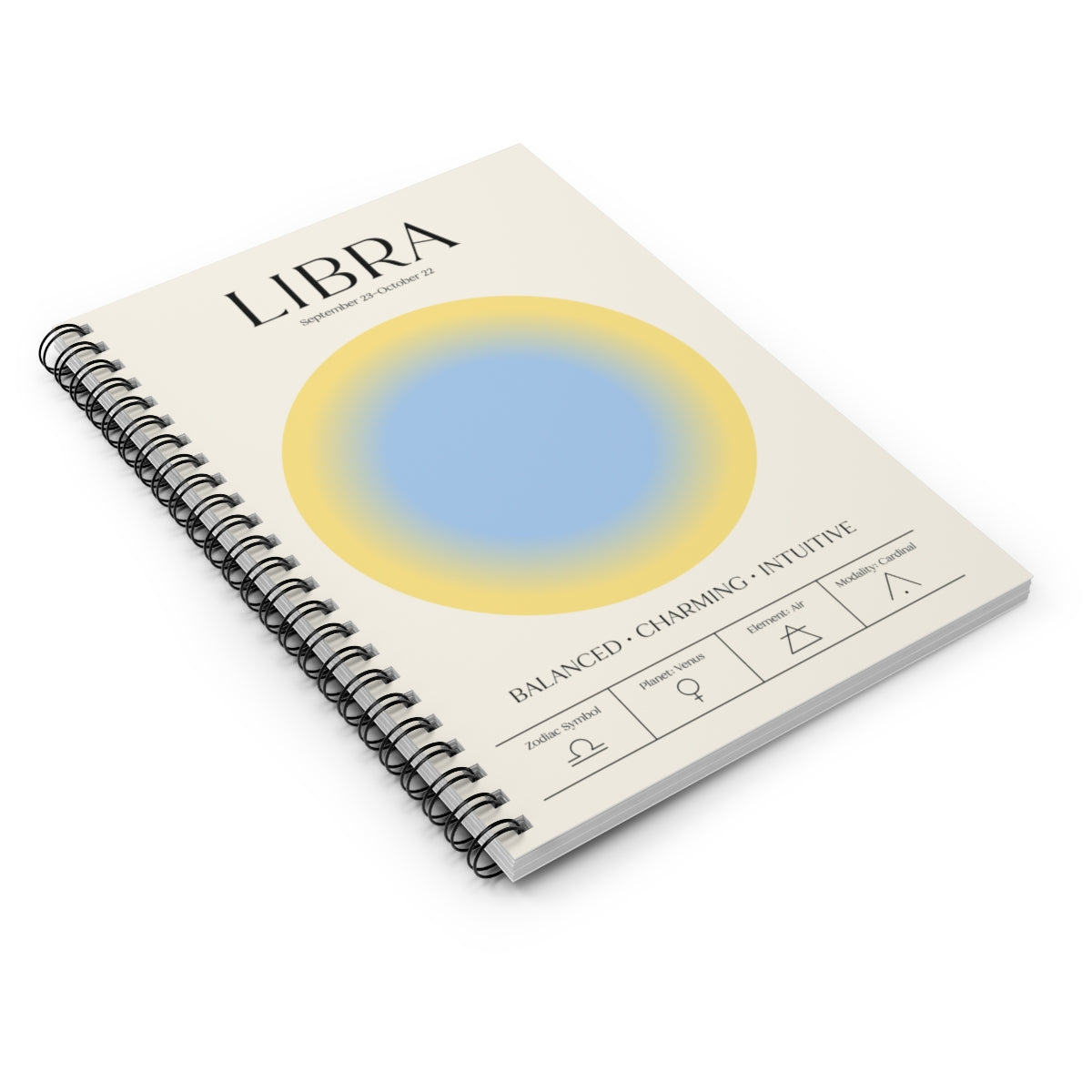 Spiral Notebook -  Aura Art - LIBRA