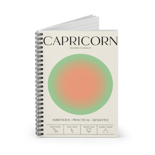 Spiral Notebook -  Aura Art - CAPRICORN