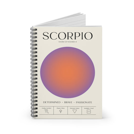 Spiral Notebook -  Aura Art - SCORPIO