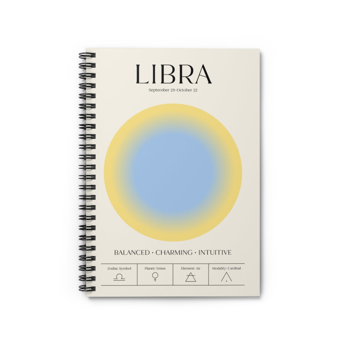 Spiral Notebook -  Aura Art - LIBRA