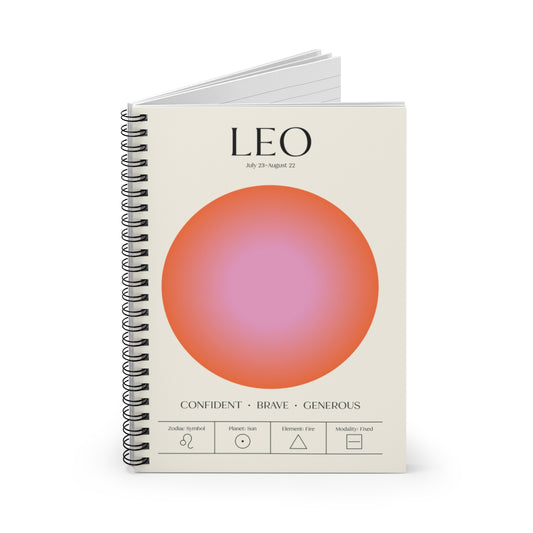 Spiral Notebook -  Aura Art - LEO