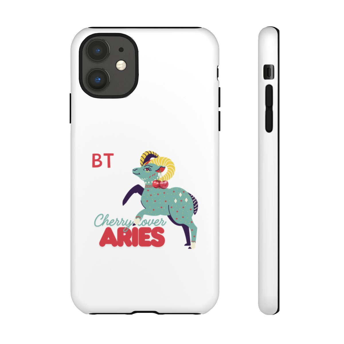 Cherry Lover Zodiac Phone Case - ARIES - PERSONALIZED