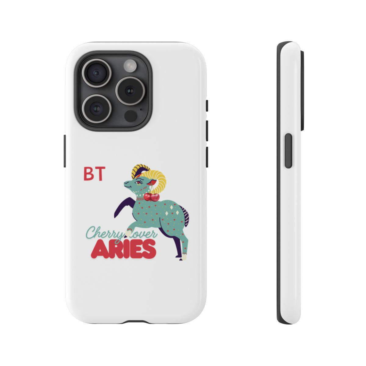 Cherry Lover Zodiac Phone Case - ARIES - PERSONALIZED