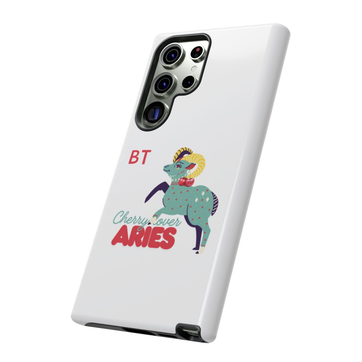 Cherry Lover Zodiac Phone Case - ARIES - PERSONALIZED