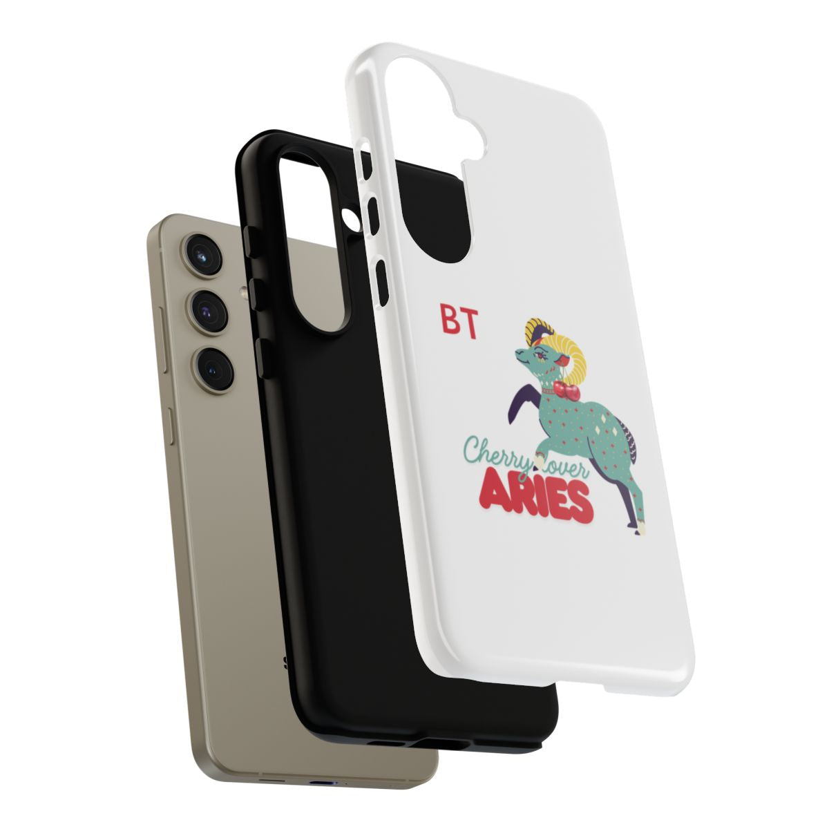 Cherry Lover Zodiac Phone Case - ARIES - PERSONALIZED