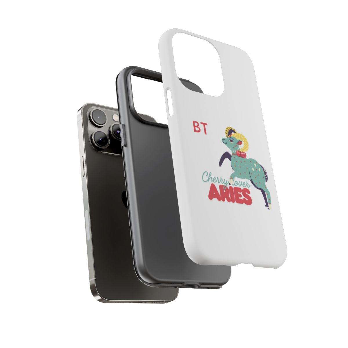 Cherry Lover Zodiac Phone Case - ARIES - PERSONALIZED