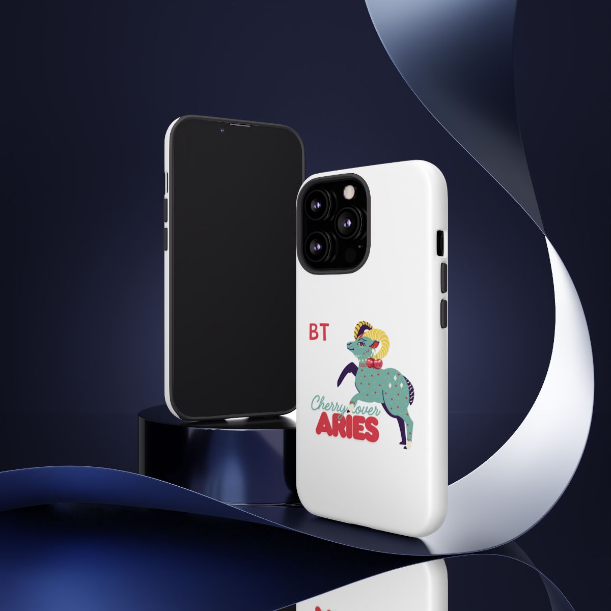 Cherry Lover Zodiac Phone Case - ARIES - PERSONALIZED