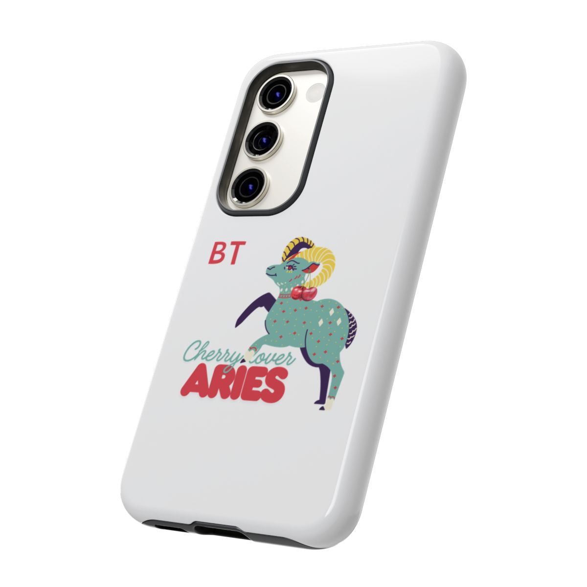 Cherry Lover Zodiac Phone Case - ARIES - PERSONALIZED