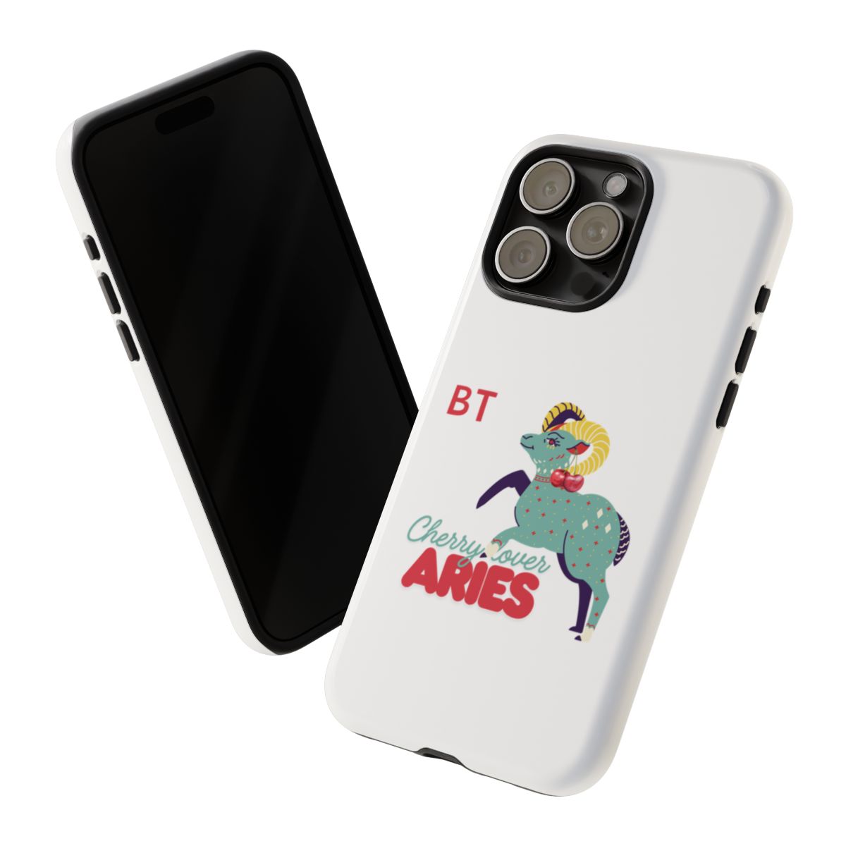 Cherry Lover Zodiac Phone Case - ARIES - PERSONALIZED