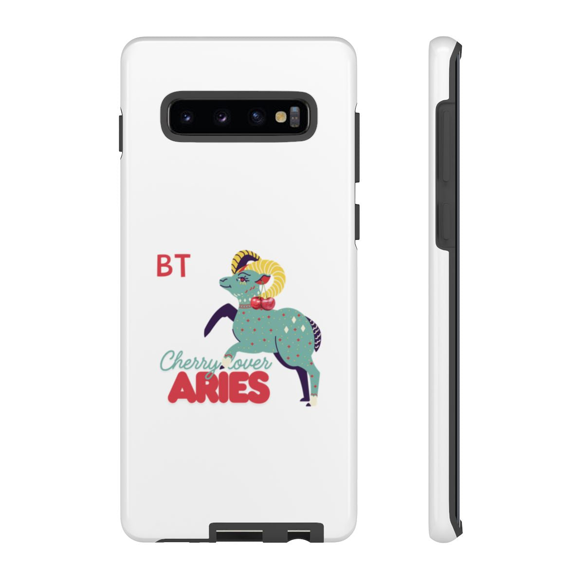 Cherry Lover Zodiac Phone Case - ARIES - PERSONALIZED