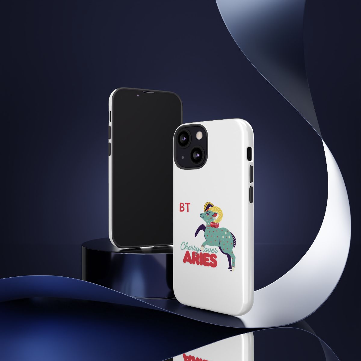 Cherry Lover Zodiac Phone Case - ARIES - PERSONALIZED